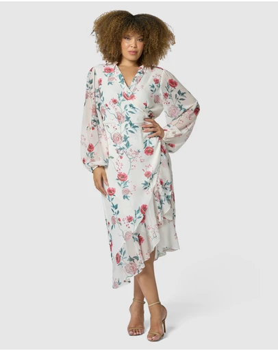 Something 4 Olivia - Tiffany Wrap Midi Dress