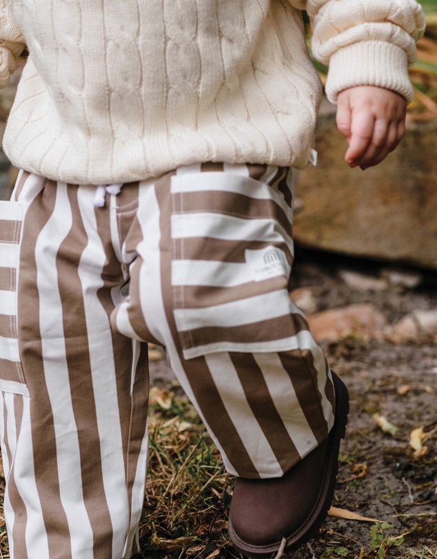 Kynd Baby - Stripe Pant in Brown Stripe