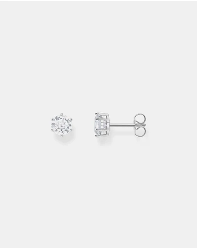 THOMAS SABO - Ear studs with white zirconia in brilliant cut