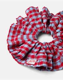 Damson Madder - Frill Edge Scrunchie