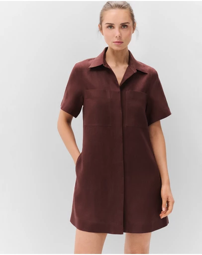 UNISON - Collared Linen Dress