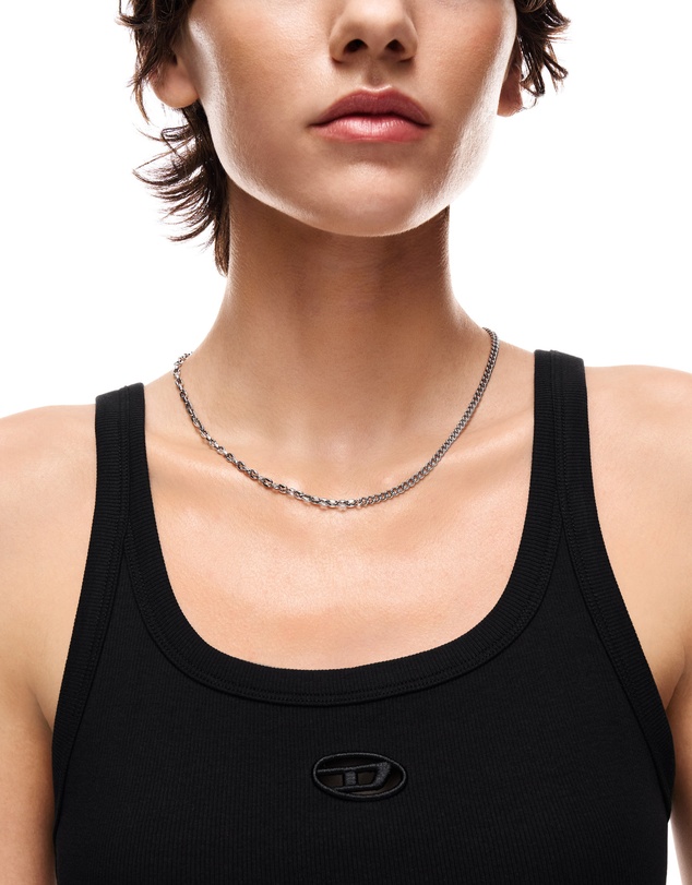 Diesel - Diesel Font Silver Necklace