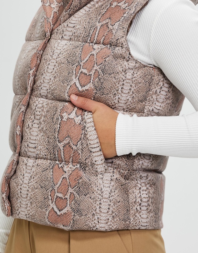 Unreal Fur - Python Puffer Vest