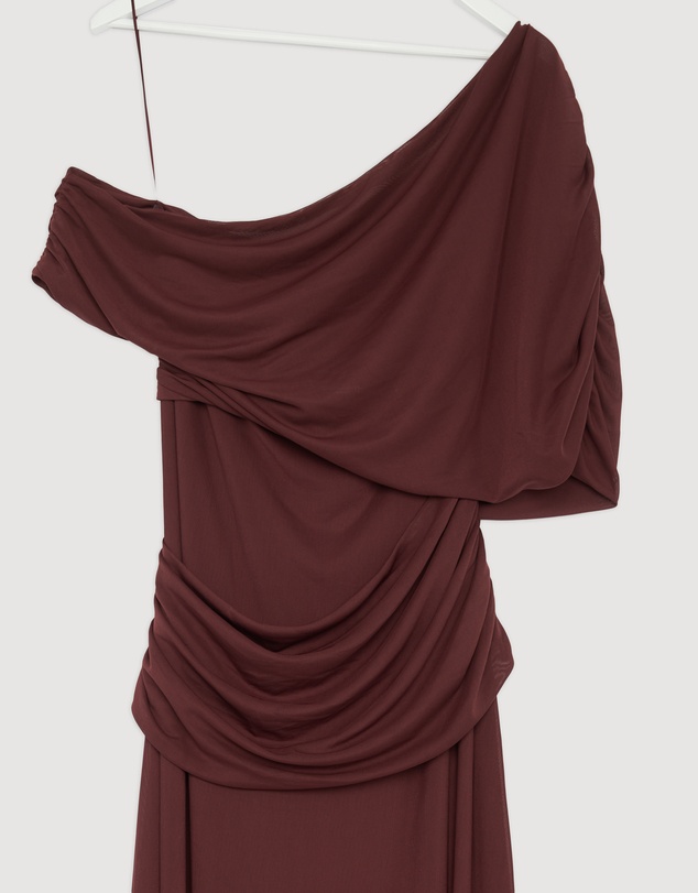 Revibe - Repaired CHANCERY Margot One Shoulder Drape Maxi Dress - AU 18