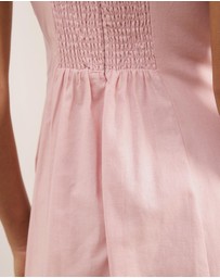 Atmos&Here - Pippa Sleeveless Linen Blend Midi Dress
