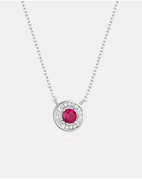 Georgini - Milestone Ruby Halo Pendant