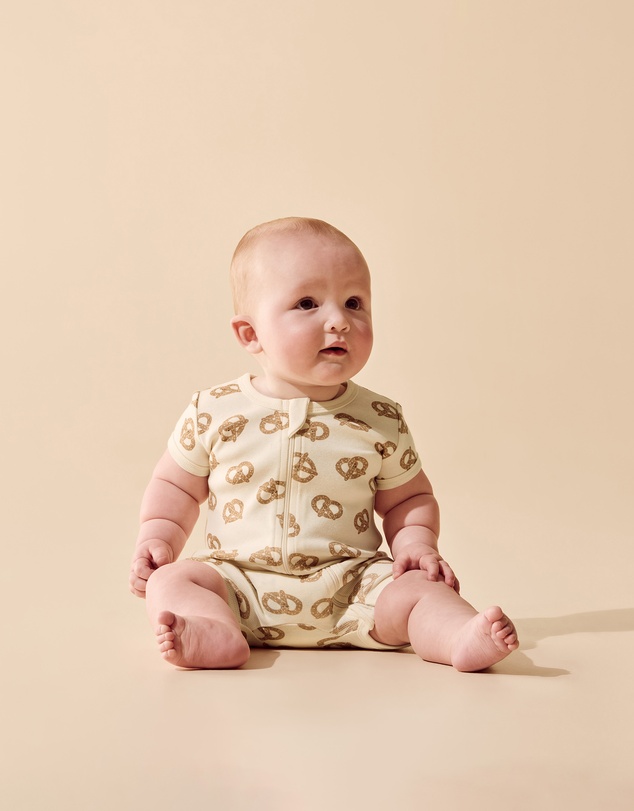 Wilson & Frenchy - Organic Rib Boyleg Zipsuit - Babies