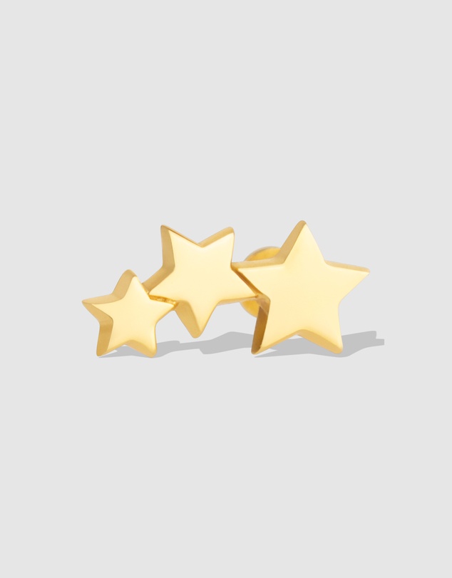 Wanderlust + Co - Trio Stars Flat Back Earring