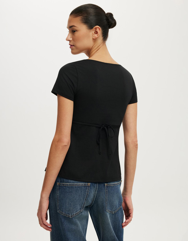 Cotton On - Reece Short Sleeve Babydoll Tee