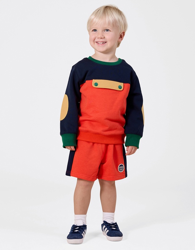Goldie + Ace - Colour Block Sweat Shorts - Babies-Kids