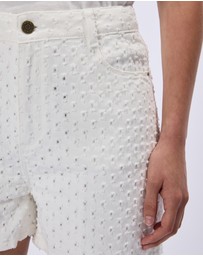 Marcs - Mako Embroidered Denim Shorts