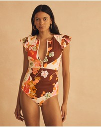 AUR OCEA - Ruffle Sleeve One Piece