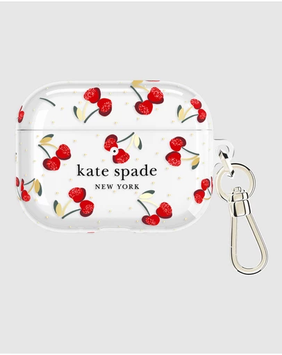 Kate Spade - Kate Spade Cherry Dot with Gold Clip for AirPod Pro 3