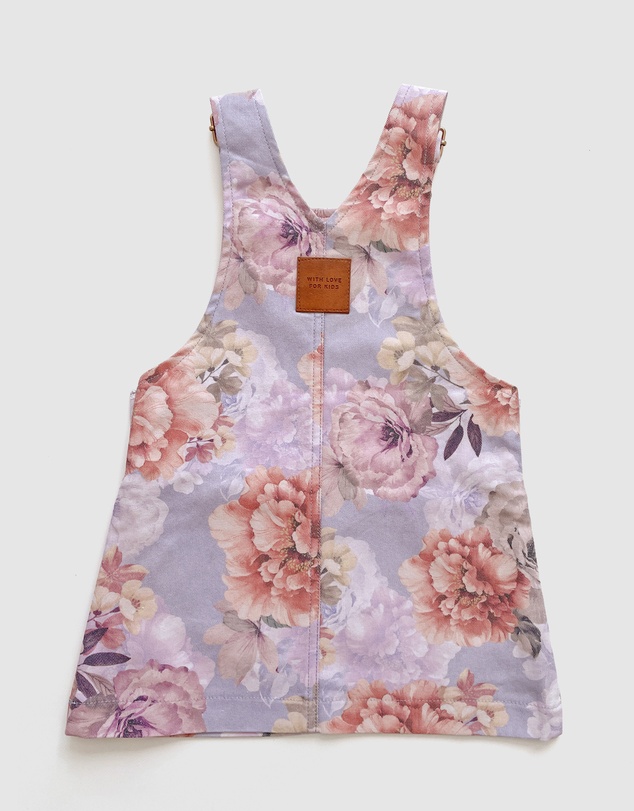 WITH LOVE FOR KIDS - Hazel Denim Pinafore Dress - Babies - Kids