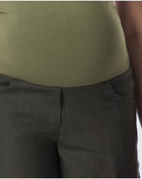 Soon Maternity - Nala Overbelly Linen Shorts