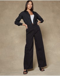 DRICOPER DENIM - Maya Black Wide Leg Pants