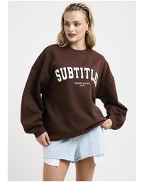Subtitled - NYC Oversized Crew Neck Jumper