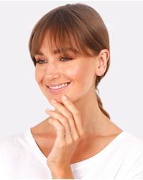 Elli Jewelry - Ring Classic Sparkling Zirconia Crystals in 925 Sterling Silver Gold Plated