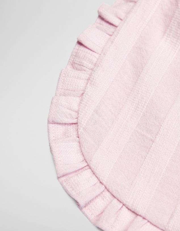 Country Road - Woven Frill Bib