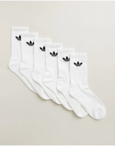 adidas Originals - 6-Pack Trefoil Crew Socks