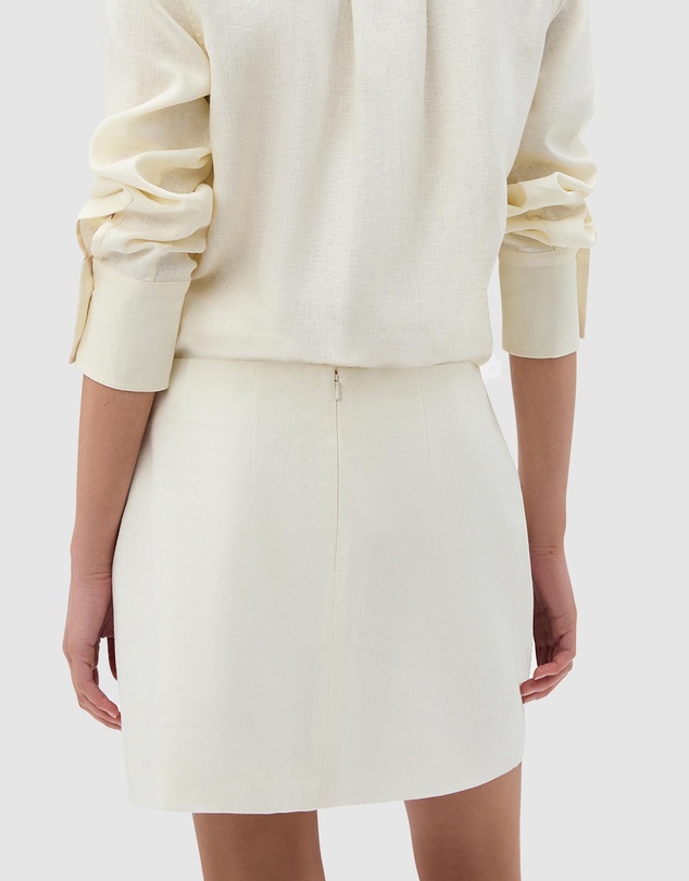 Oroton - Broderie Trim Mini Skirt