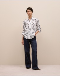 Trenery - Iluna Linen Shirt in Marshmallow