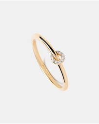 PDPAOLA - Diamonds and Gold Loop Ring