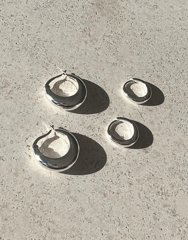 SAINT VALENTINE - Positano Mini Hoops - Silver