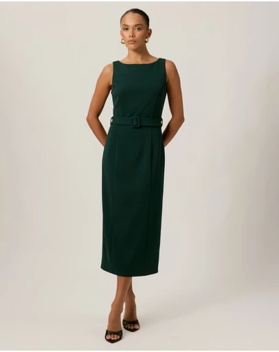Tussah - Jasmyn Crepe Bodycon Midi Dress
