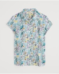 Seasalt - Seasalt Cornwall Multi Rushmaker Short Sleeve Shirt