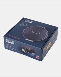 Joseph Joseph - Space Non-stick Shallow Casserole Pan with Folding Handles and Lid - 28 cm