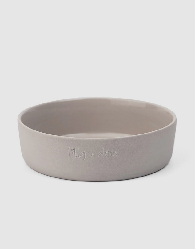 Lilly + Dash - Dog Food Water Ceramic Bowl