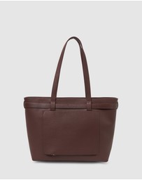 SABEN - Tabby Shoulder Bag Espresso + Bronze