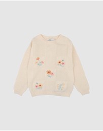 Bebe by Minihaha - Fern Hand Emb. Organic Jumper - Kids