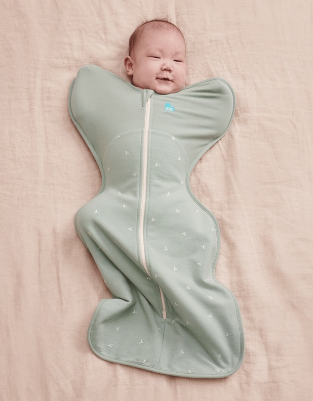 Love to Dream - Swaddle Up™ Original 1.5 TOG Stretch Cotton Fleece Twigs Olive