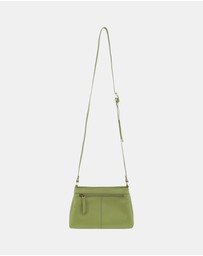 Pierre Cardin - Pierre Cardin Leather Pleated Design Crossbody Bag
