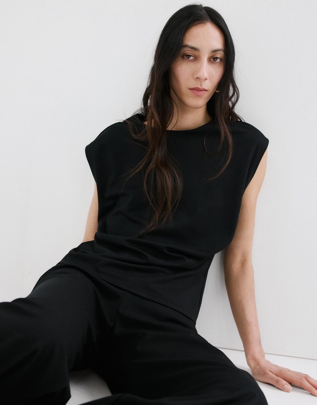 M.N.G - T-Shirt With Gathered Details