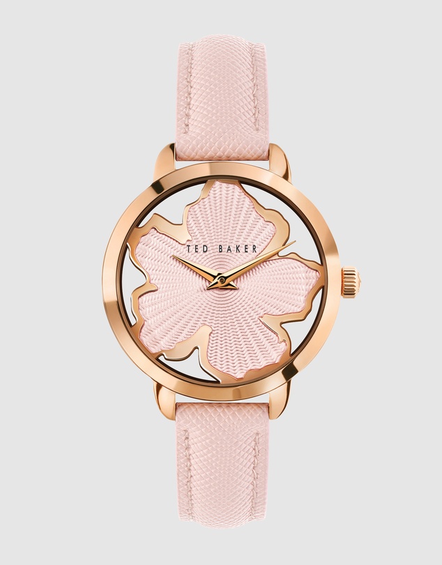 Ted Baker - Lilabel 36mm Pink Leather Watch
