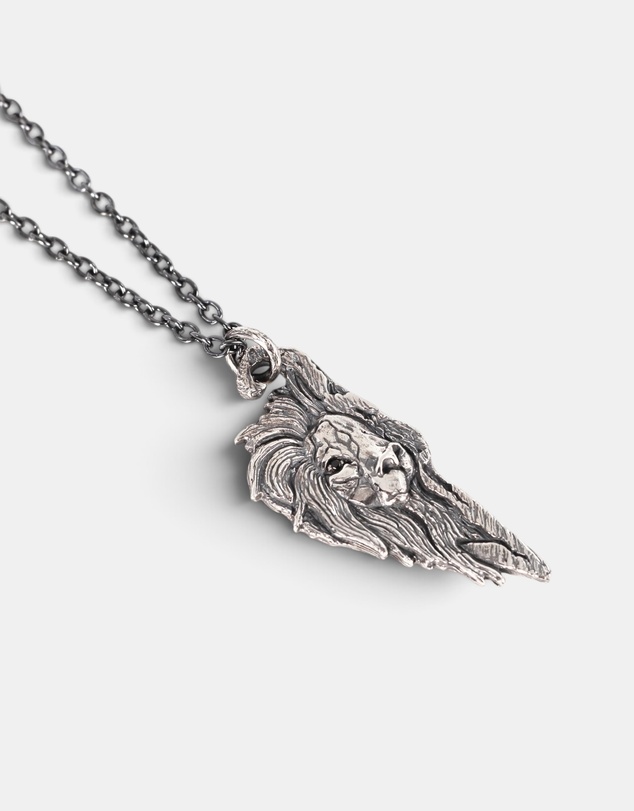 Buck Palmer - Leo Necklace with Black Diamond