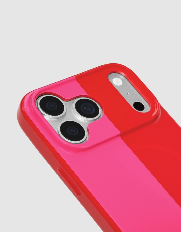 Kate Spade - Kate Spade Racing Strip Pop Pink MagSafe Case for iPhone 18 Pro Max / 17 Pro Max