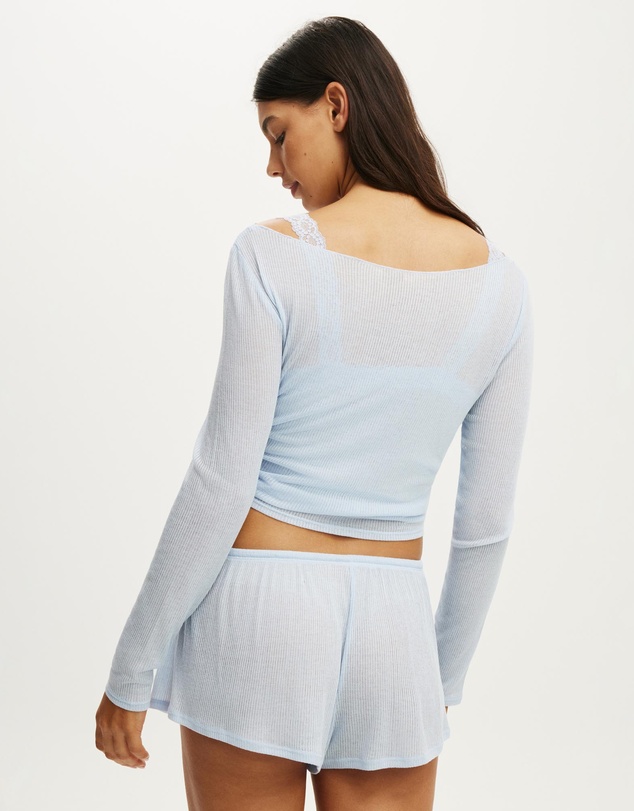 Cotton On Body - Sheer Long Sleeve Top