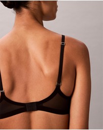Calvin Klein - Minimalist Mesh Uplift Demi Padded Underwire Bra