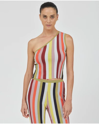 Third Form - Rhythm Knit One Shoulder Top