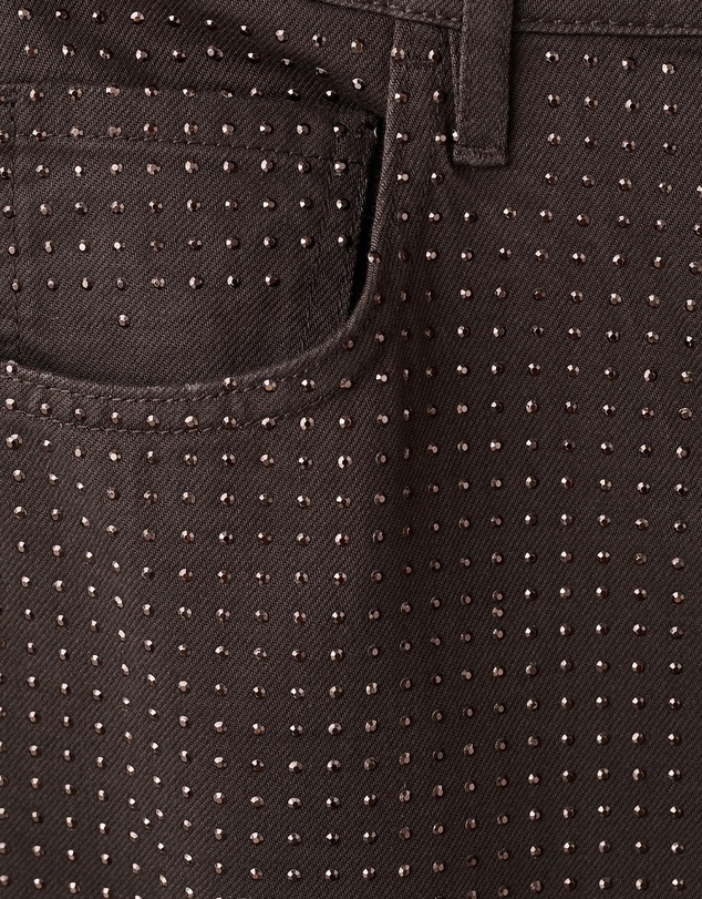 M.N.G - Wide-Leg Jeans With Rhinestones
