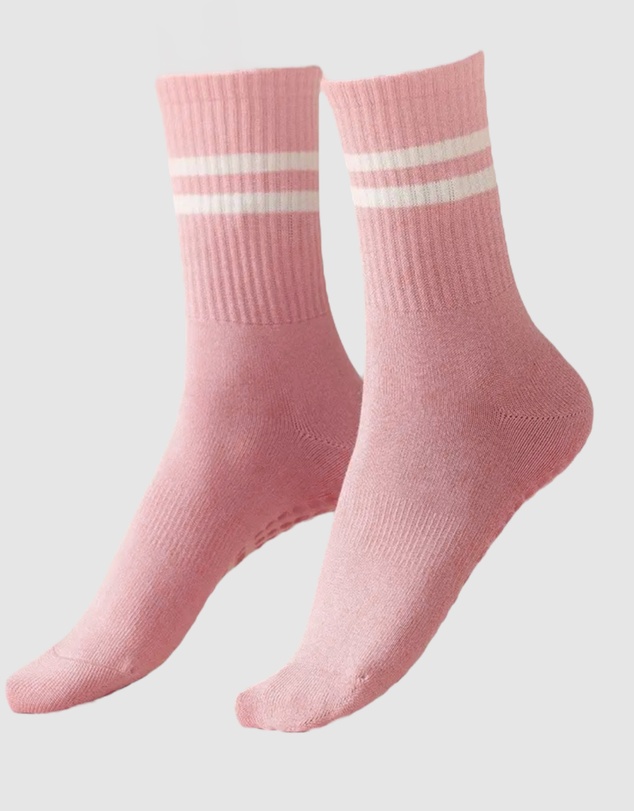 High Heel Jungle - Varsity Pilates Yoga Grip Socks - 3 Pack