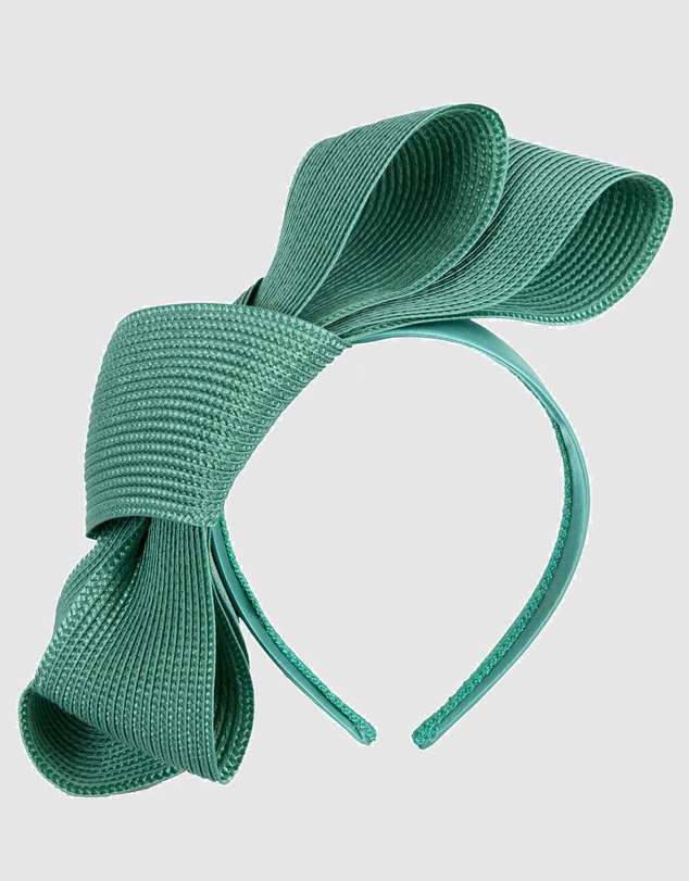 Max Alexander - Teal Bow Racing Fascinator