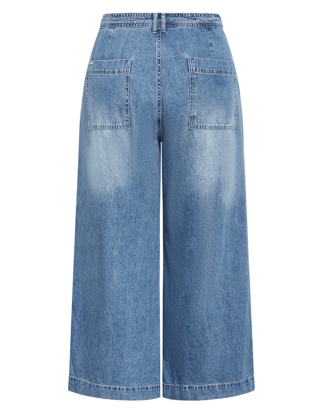 City Chic - Tayla Wide Leg Crop Jean