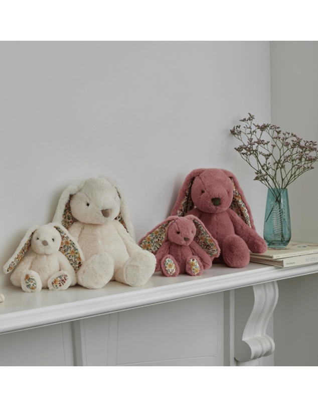 Jiggle and Giggle - Floral White Bunny Medium