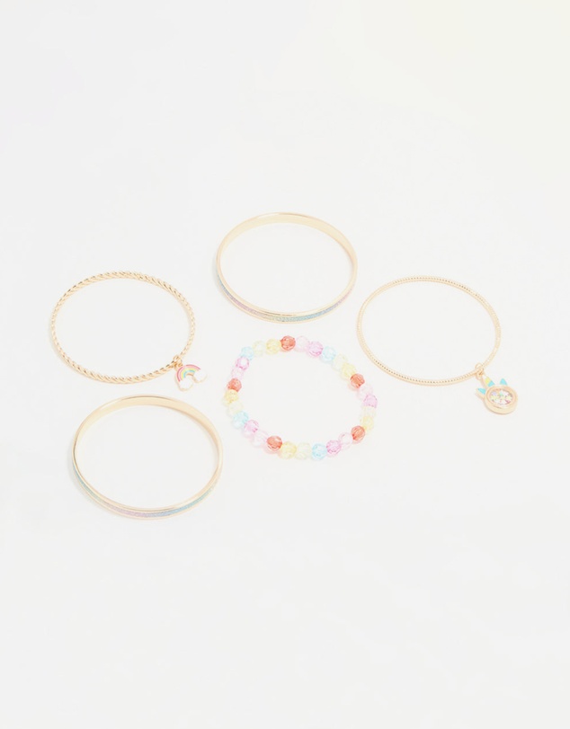 Lovisa - Kids Gold Bangles 5-Pack