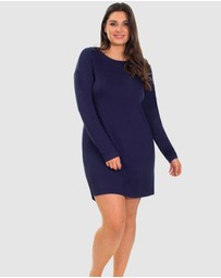 B Free Intimate Apparel - Bamboo Long Sleeve Relaxed Fit Dress